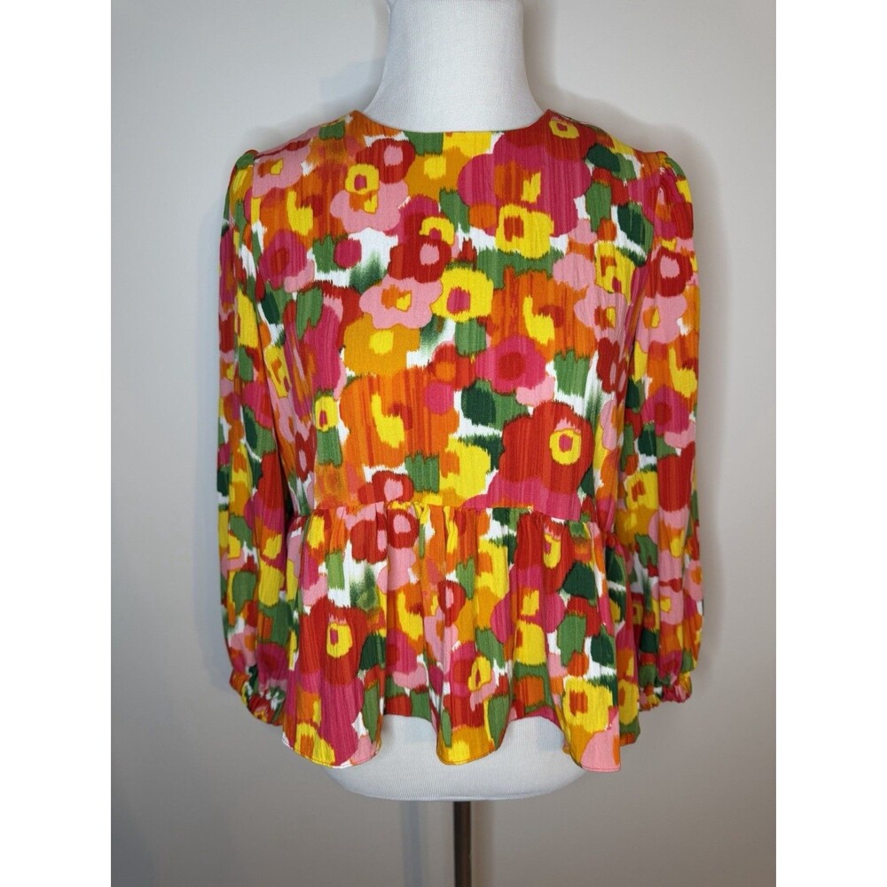 Tuckernuck Pomander Place Women’s S Magnolia Watercolor Carlotta Floral Top